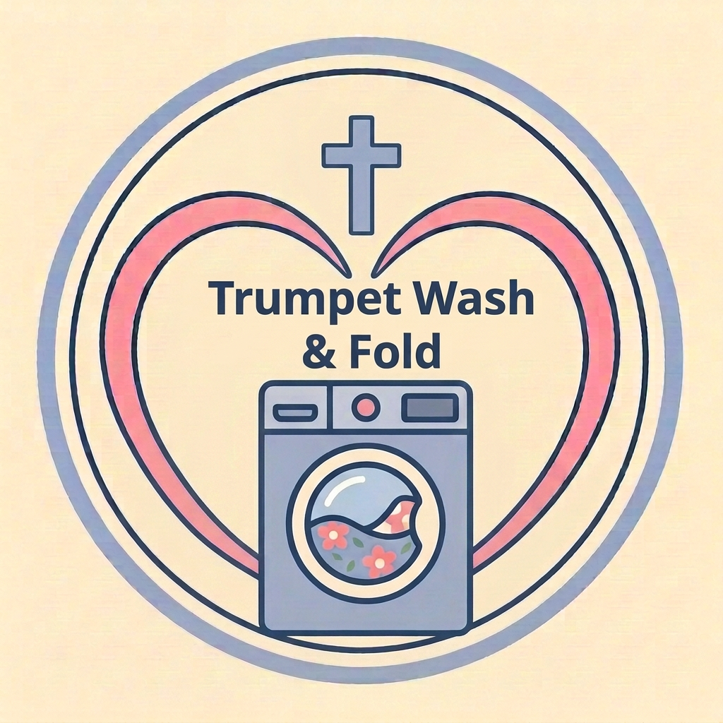 Trumpet Wash and Fold logo